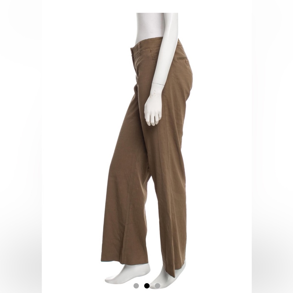 Theory Khaki Linen Pants - Picture 2 of 5